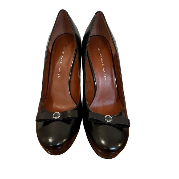 Marc by Marc Jacobs Black Platform Heels sz 40 US z 9.5 Black Pumps - Picture 1 of 7